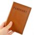 Travel Passport ID Card Cover Holder Case Faux Leather