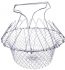 Foldable Steam Rinse Strain Fry French Chef Basket Magic Basket Mesh Basket Strainer Net Kitchen Cooking Tools